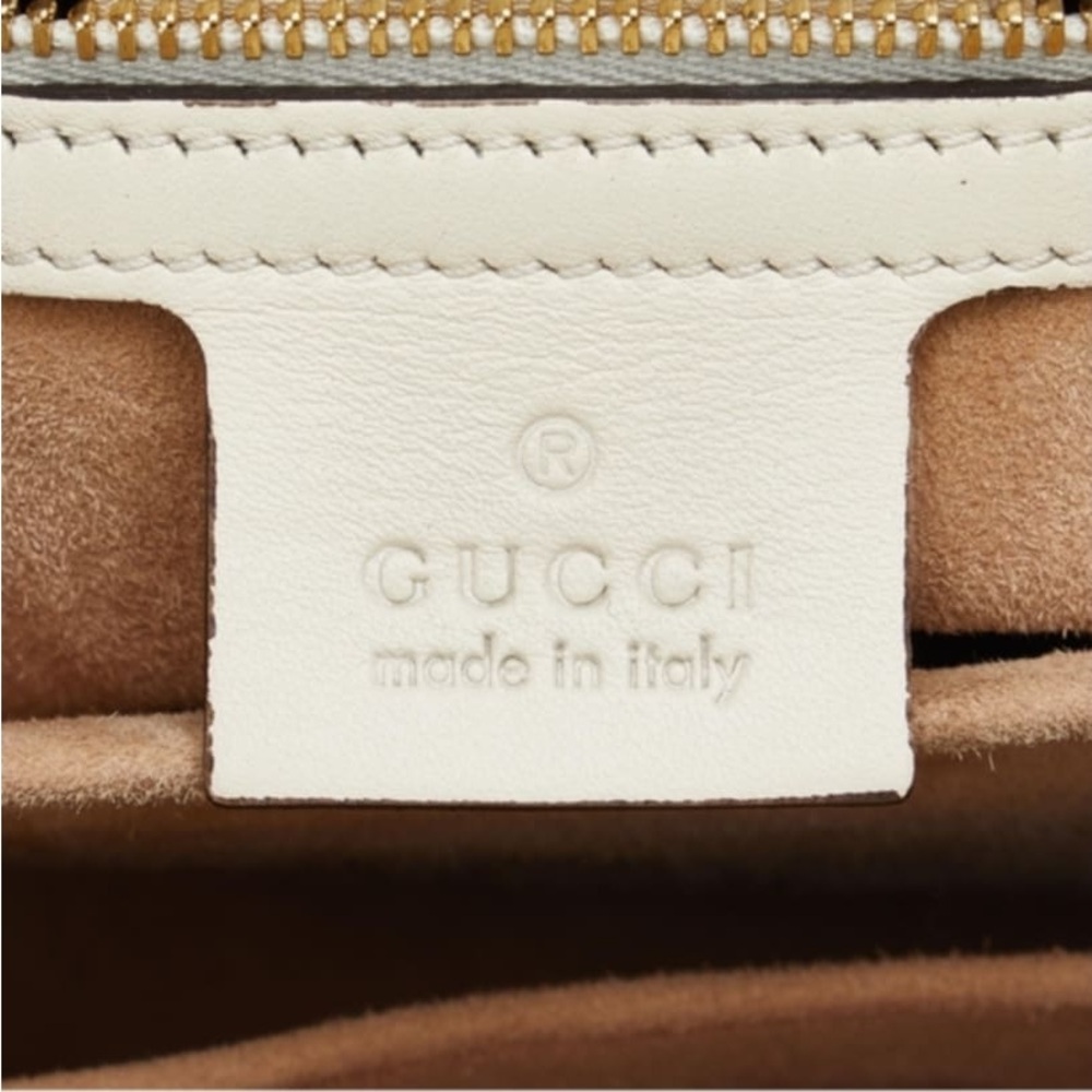 Gucci White Leather Satchel with Classic Silhouette - Picture 5 of 10